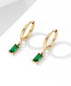 Ramo Emerald Gold Huggies
