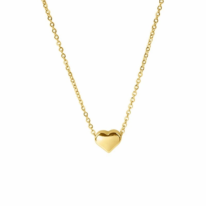 Inara Heart Gold Necklace