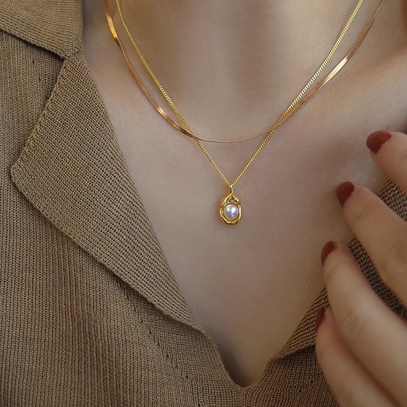 Karma Pearl Mini Necklace
