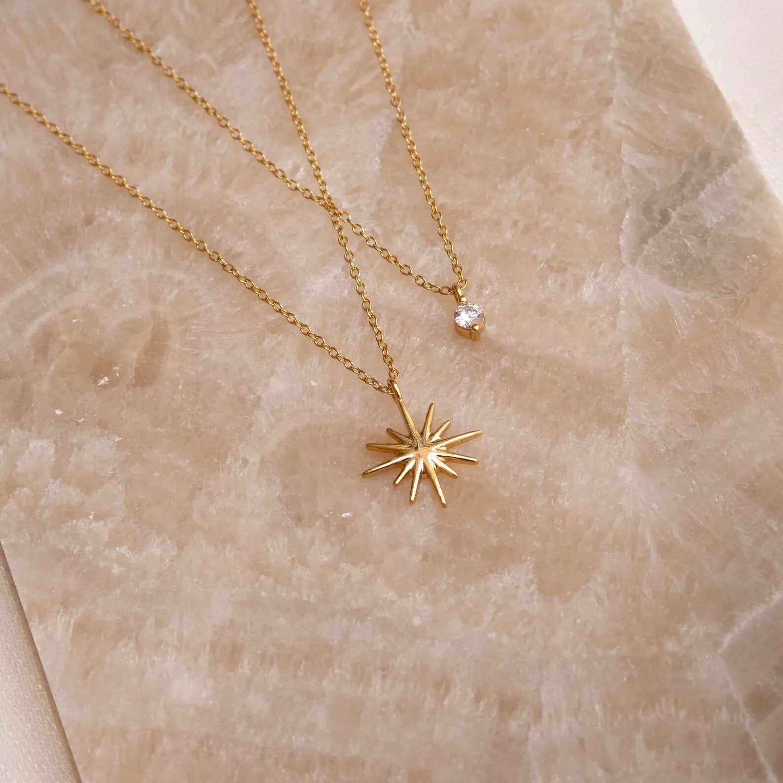Stusha Star Diamond Layer Necklace