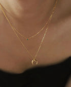 Crescent Moon Minimal Layer Necklace