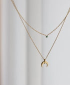 Crescent Moon Minimal Layer Necklace