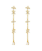 Merci Flower Long Earrings