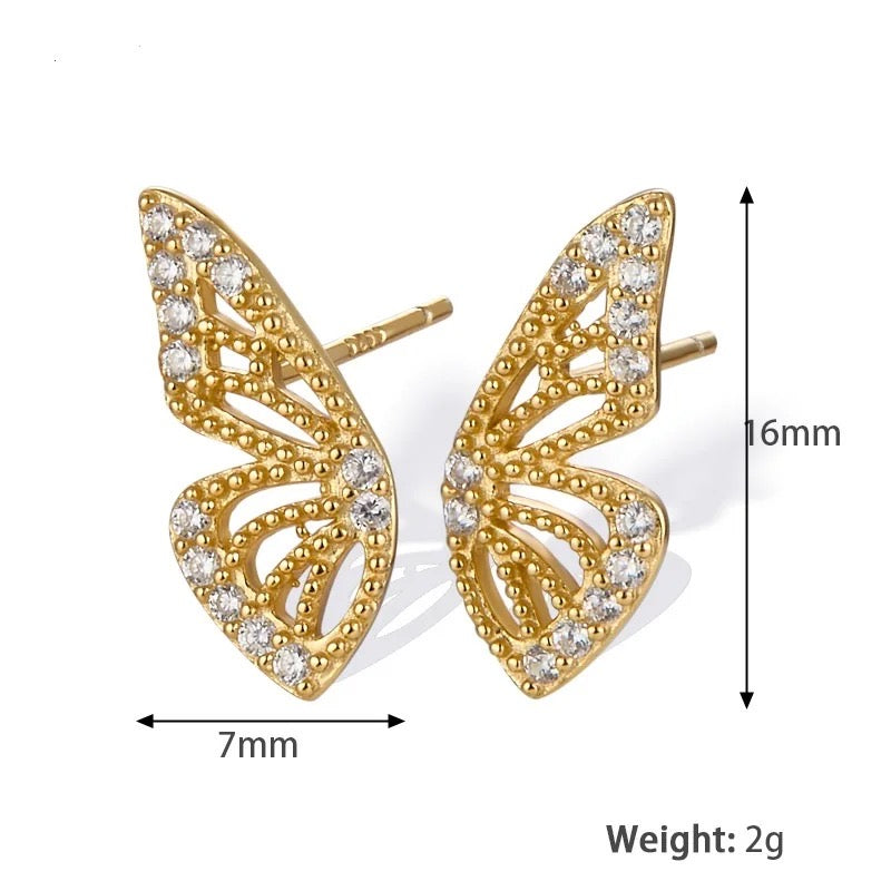 Butterfly Wing Studs