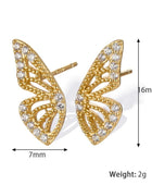 Butterfly Wing Studs