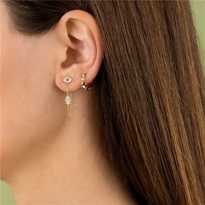 Omen Eye Long Earrings