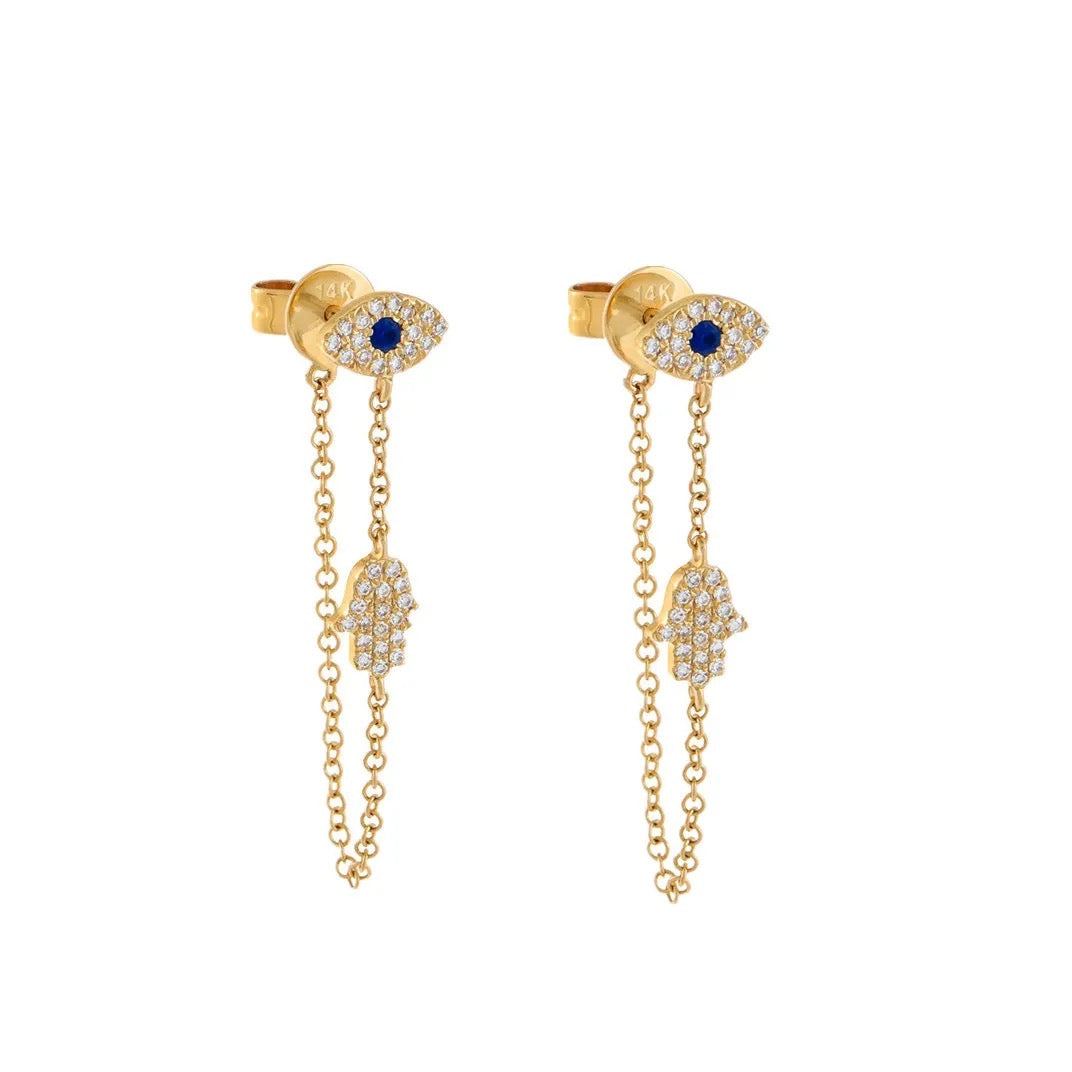 Omen Eye Long Earrings