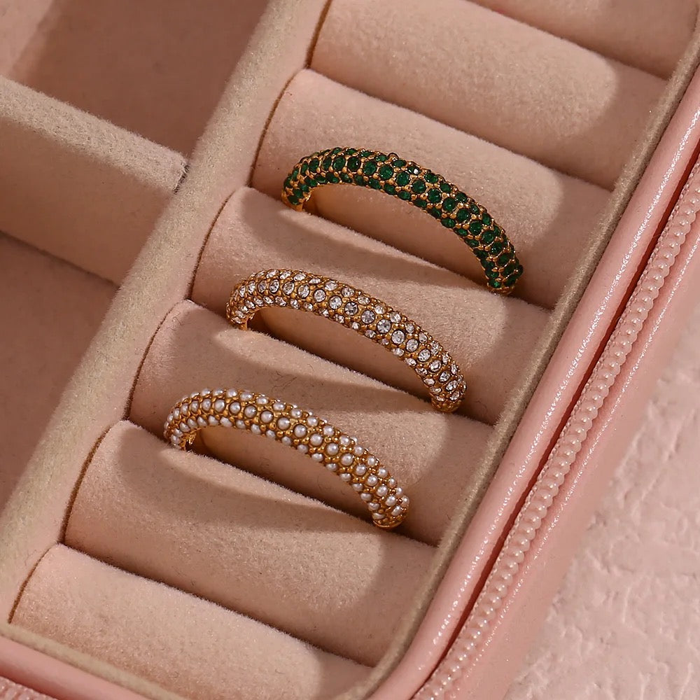 Willow Diamond and Pearl Rings