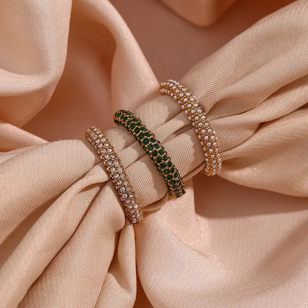 Willow Diamond and Pearl Rings