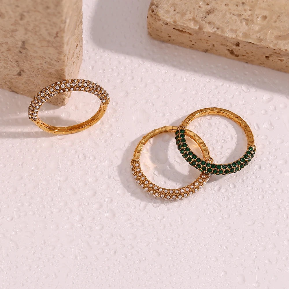 Willow Diamond and Pearl Rings
