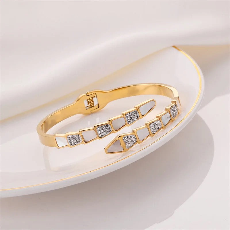 Serpent Diamond Cuffs