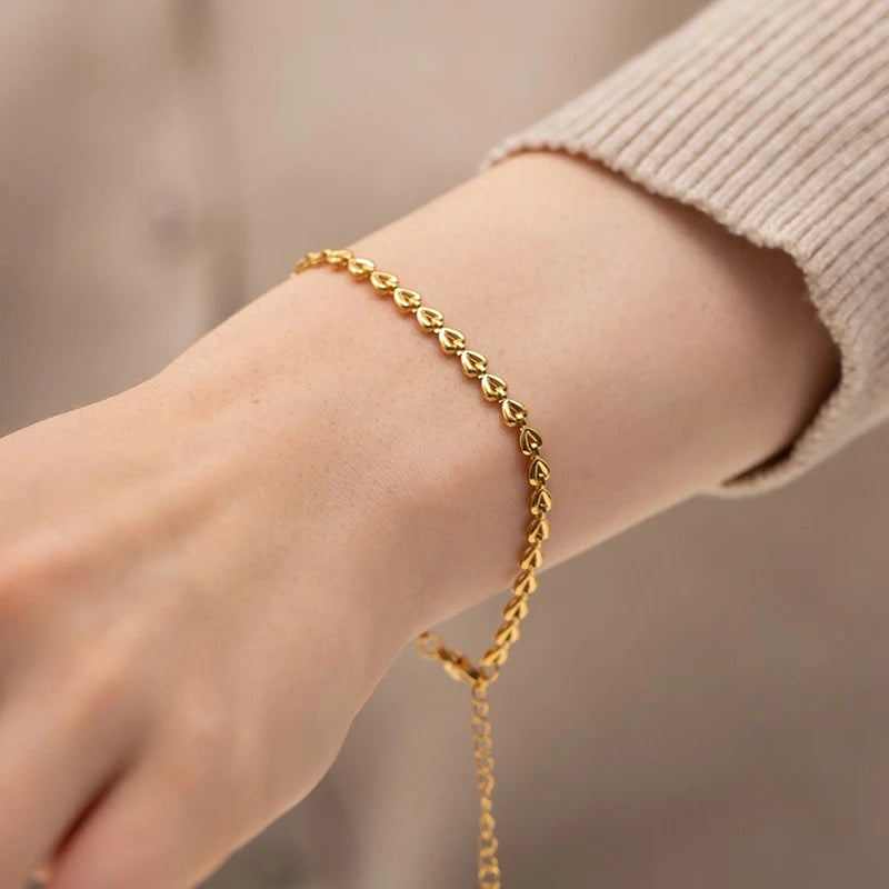 Little Hearts Gold Bracelet