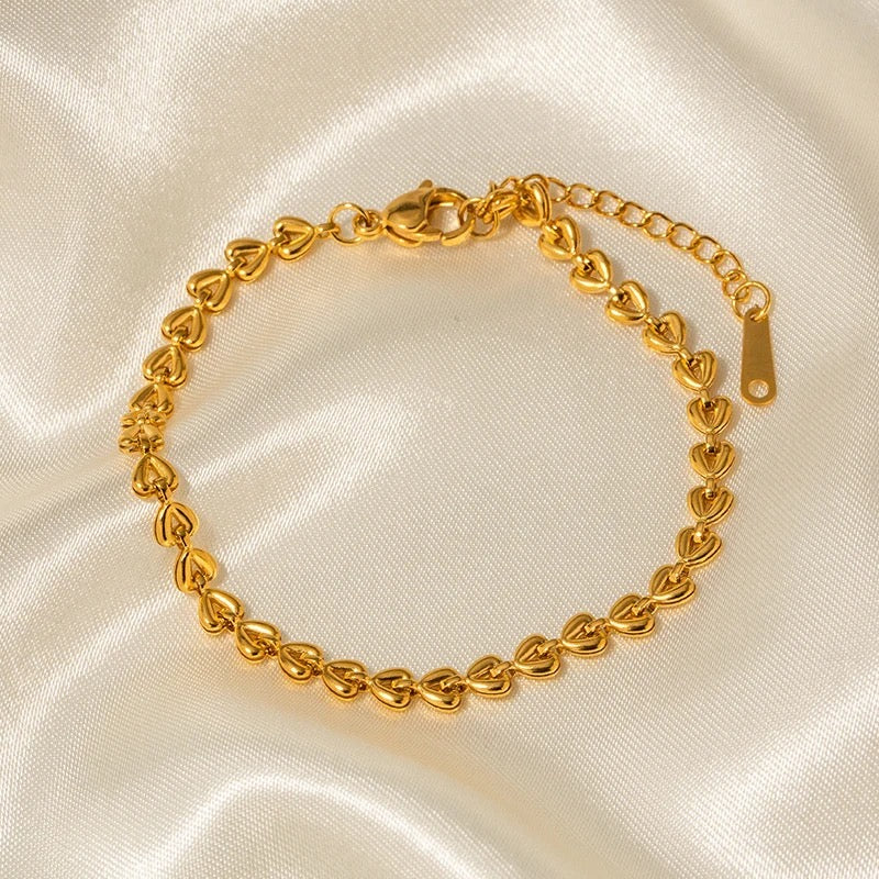 Little Hearts Gold Bracelet