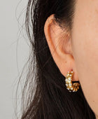 Fion Diamond Gold Hoops