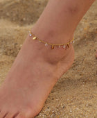 Peridot White Charms Anklet