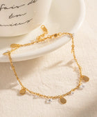Peridot White Charms Anklet