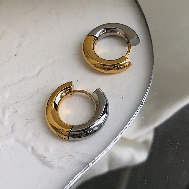 Bonitta Double Tone Hoops