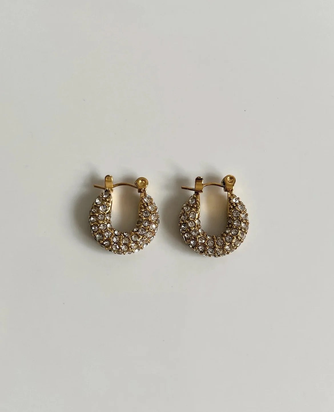 Charlotte Gold Diamond Hoops
