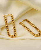 Karina Twisted Gold Hoops