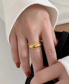 Cov Statement Gold Ring