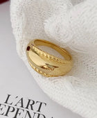 Cov Statement Gold Ring