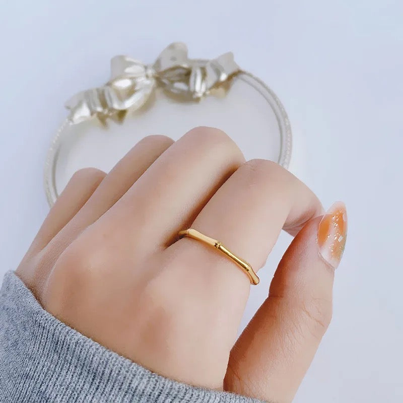 Bamboo Thin Band Ring
