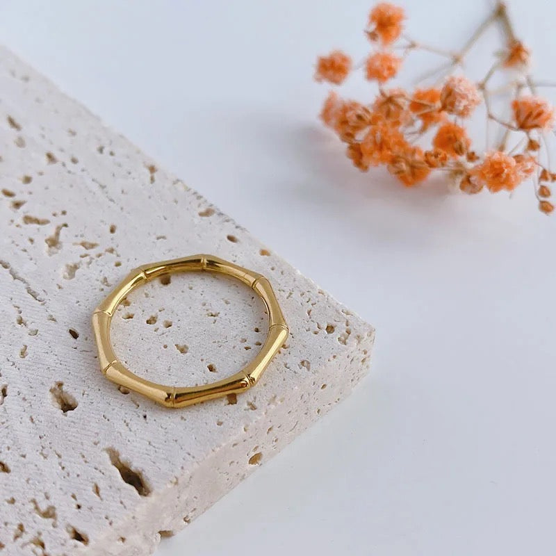 Bamboo Thin Band Ring