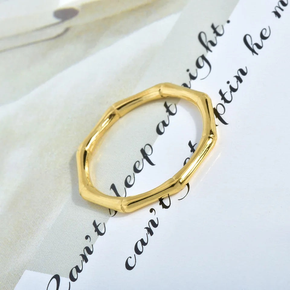 Bamboo Thin Band Ring