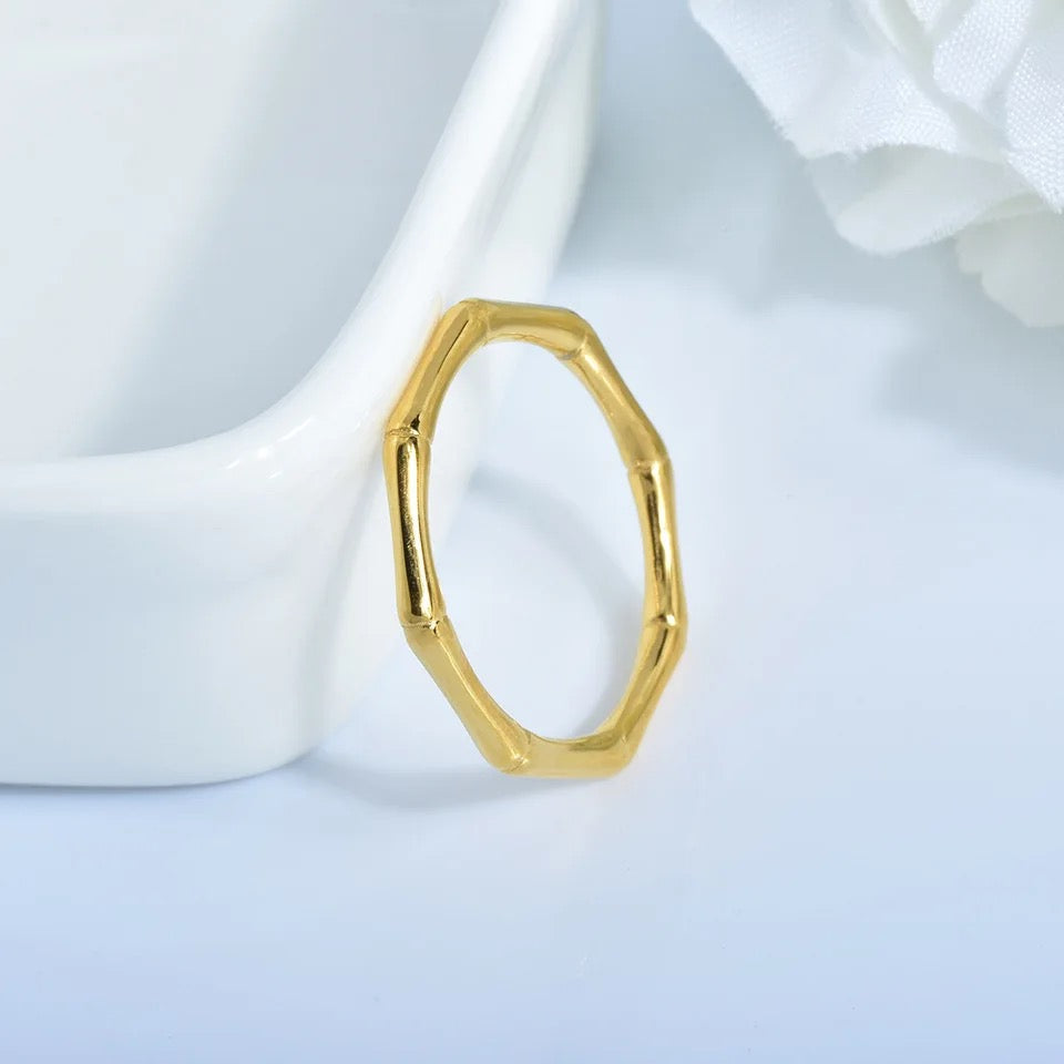 Bamboo Thin Band Ring