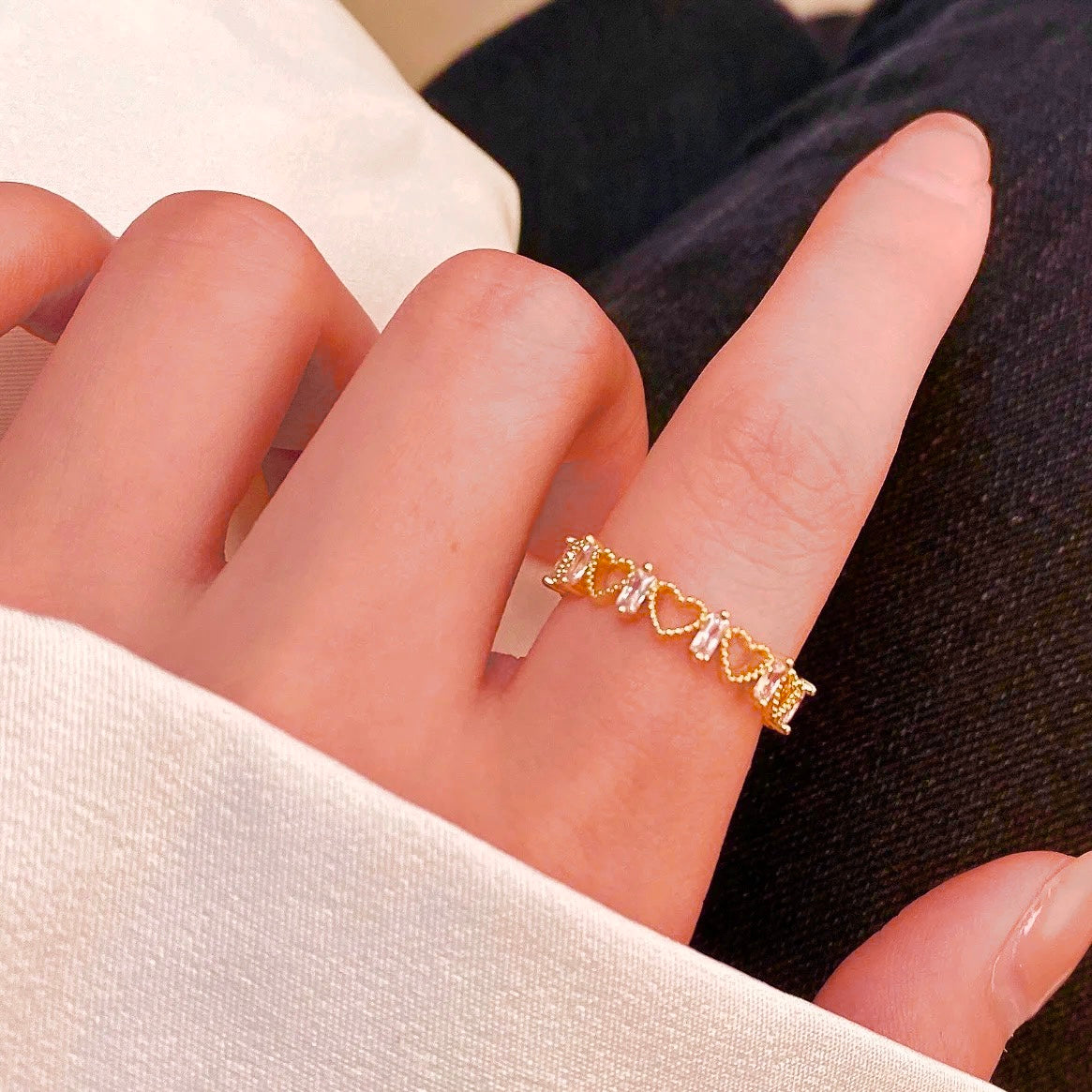 Queen Heart Diamond Ring
