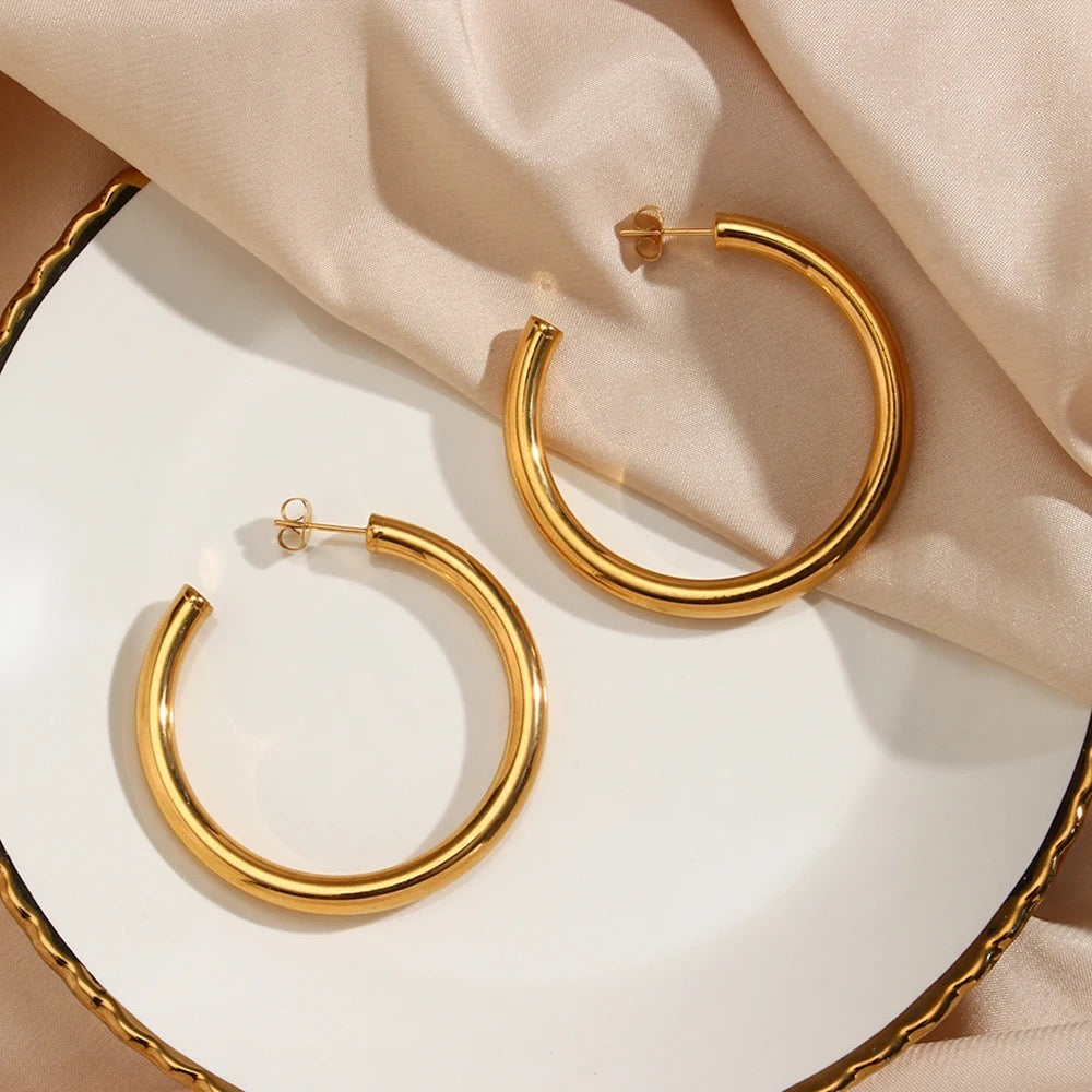 Selah Big Gold Hoops