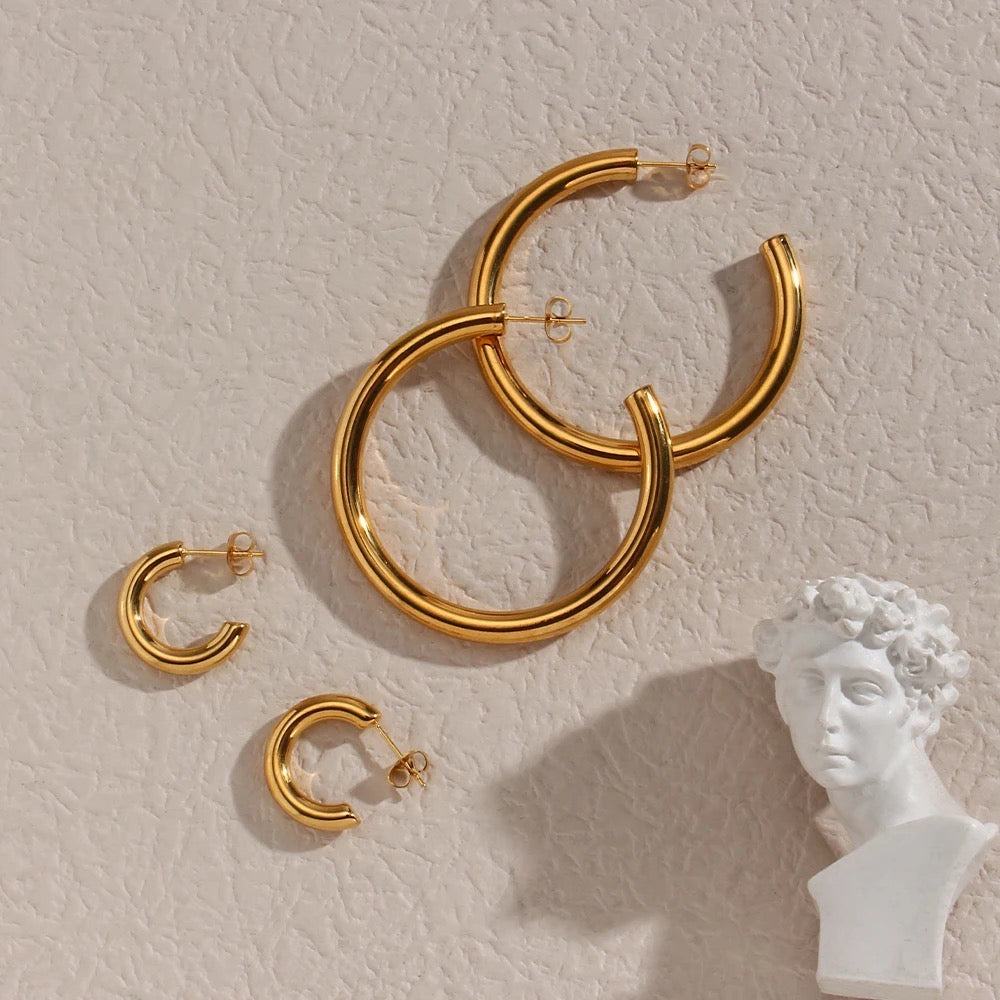Selah Big Gold Hoops