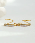 Dual Sleek Diamond Twisted Earrings✨