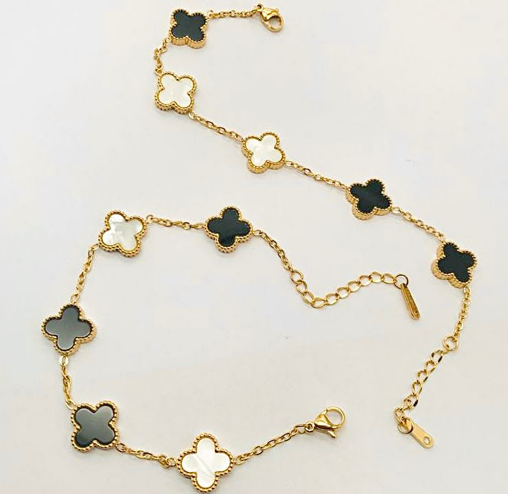 Reversible Clover Gold Bracelet