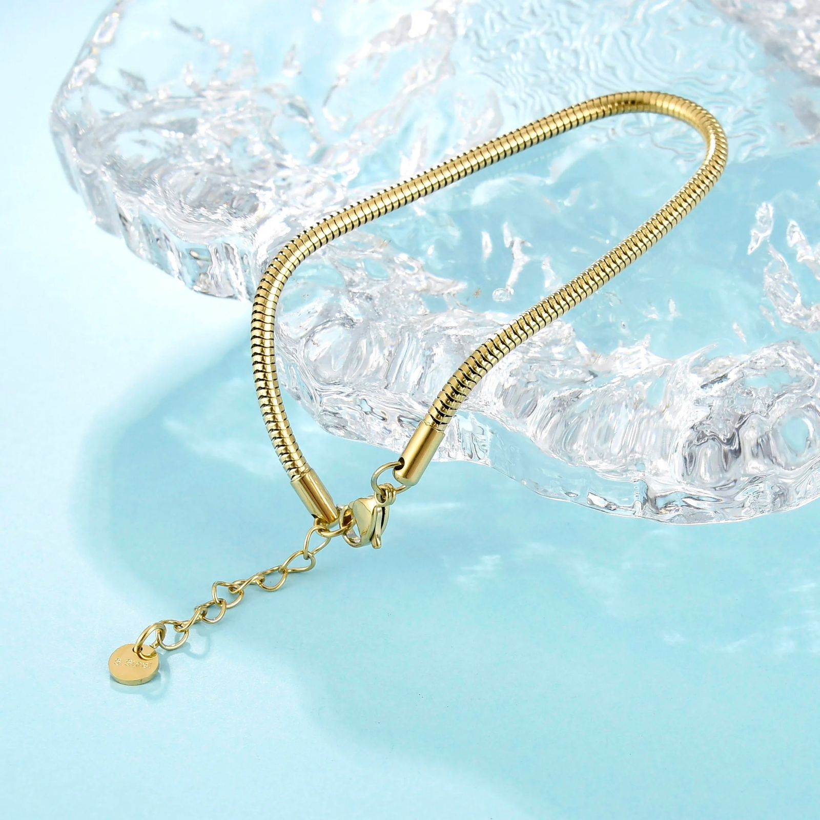 Viper Thick Gold Bracelet
