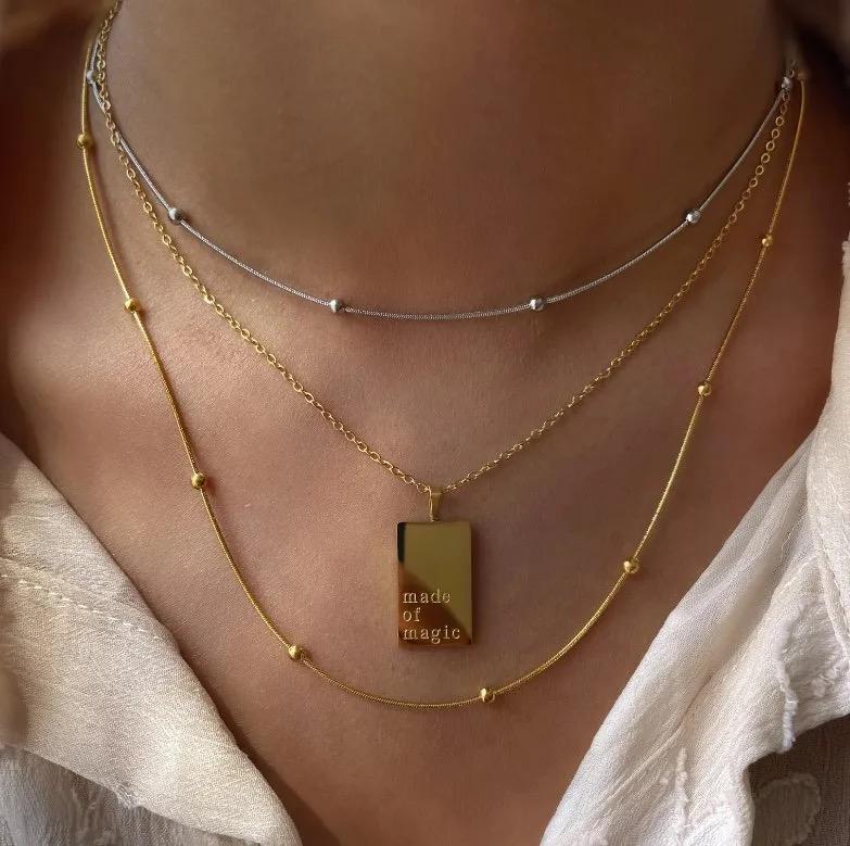 Dot Sleek Gold Chain