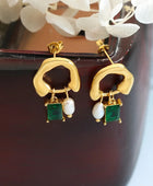 Pegri Emerald Gold Earrings