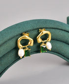 Pegri Emerald Gold Earrings