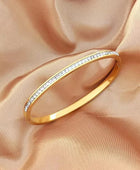 Cliva Diamond Gold Cuffs