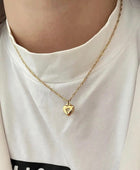 Barcelona Heart Gold Necklace