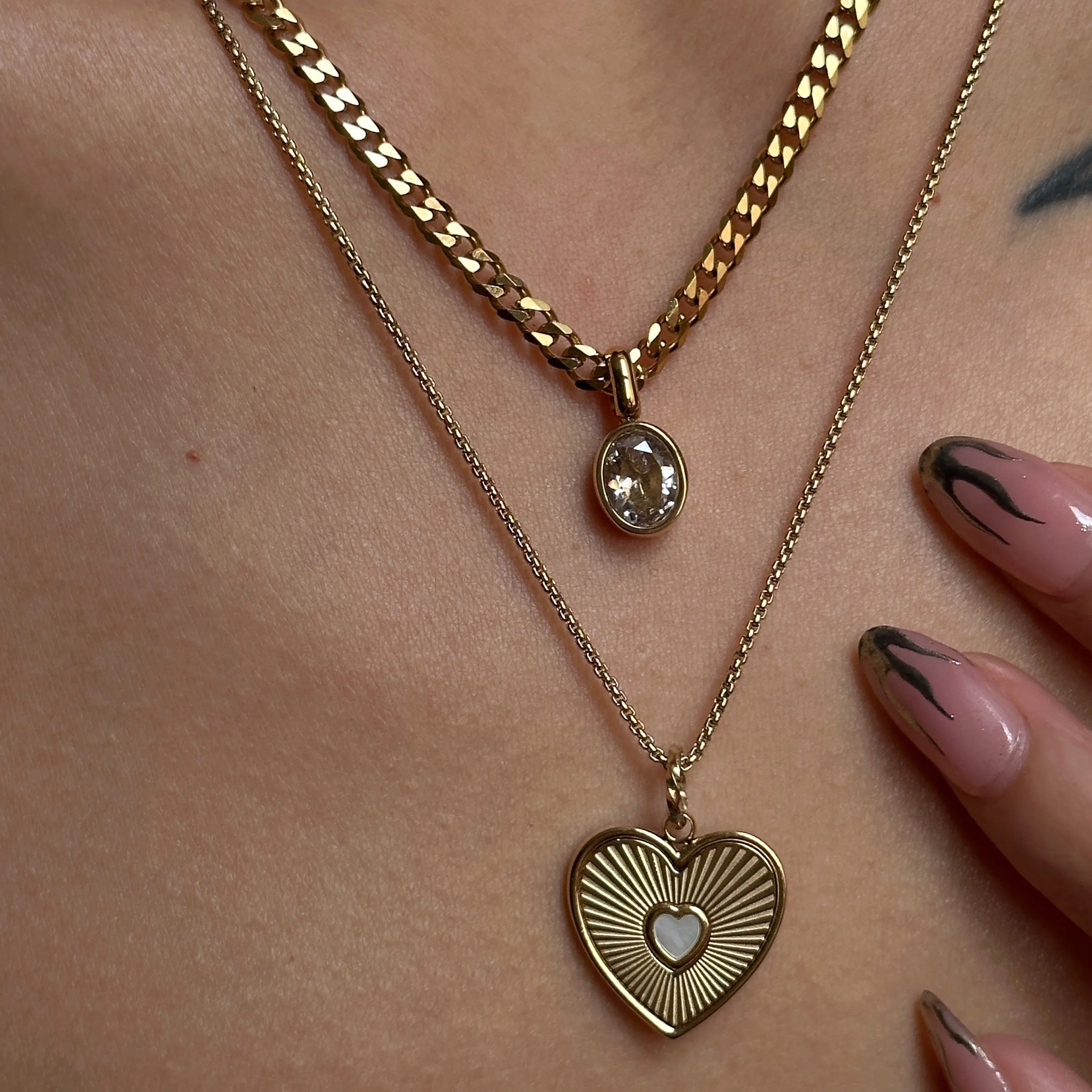 Persi Diamond Gold Necklace