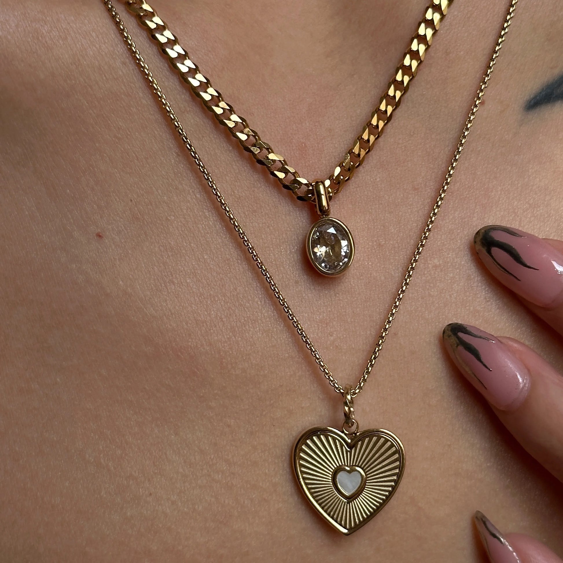 Persi Diamond Gold Necklace