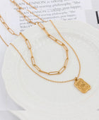 Butterfly Gold Layered Necklace