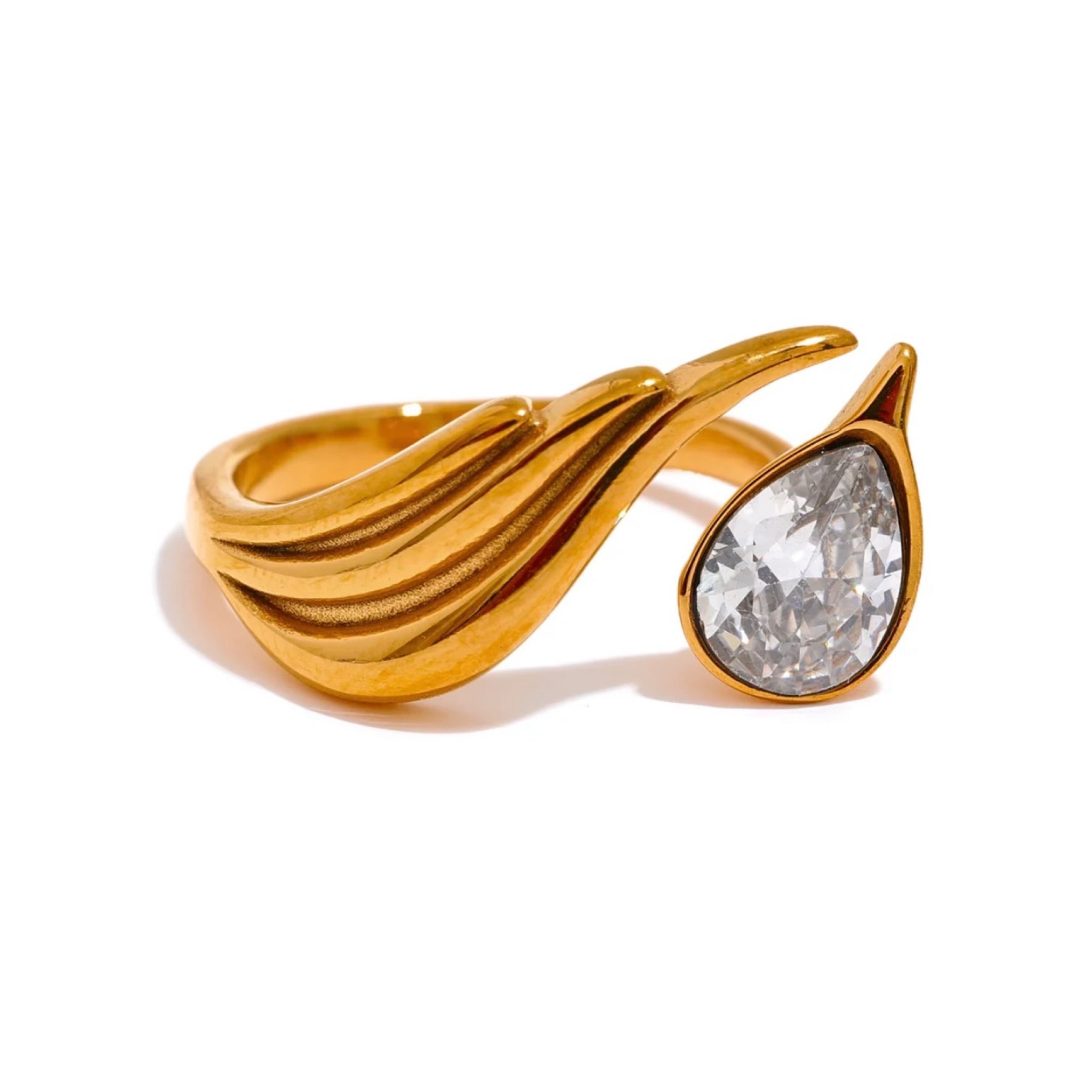 Jenice Wing Stone Gold Ring