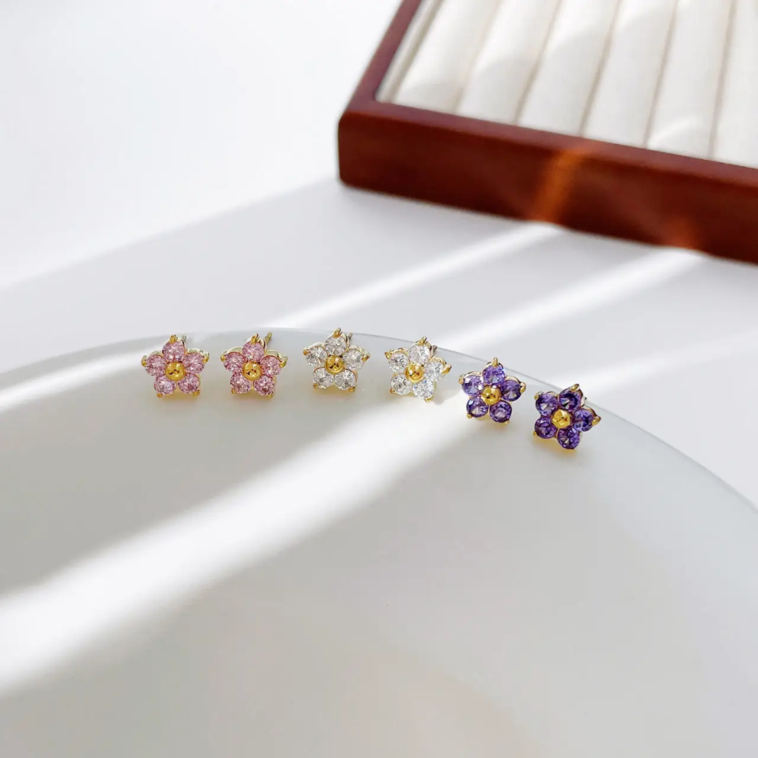Peppi Mini Flower Studs