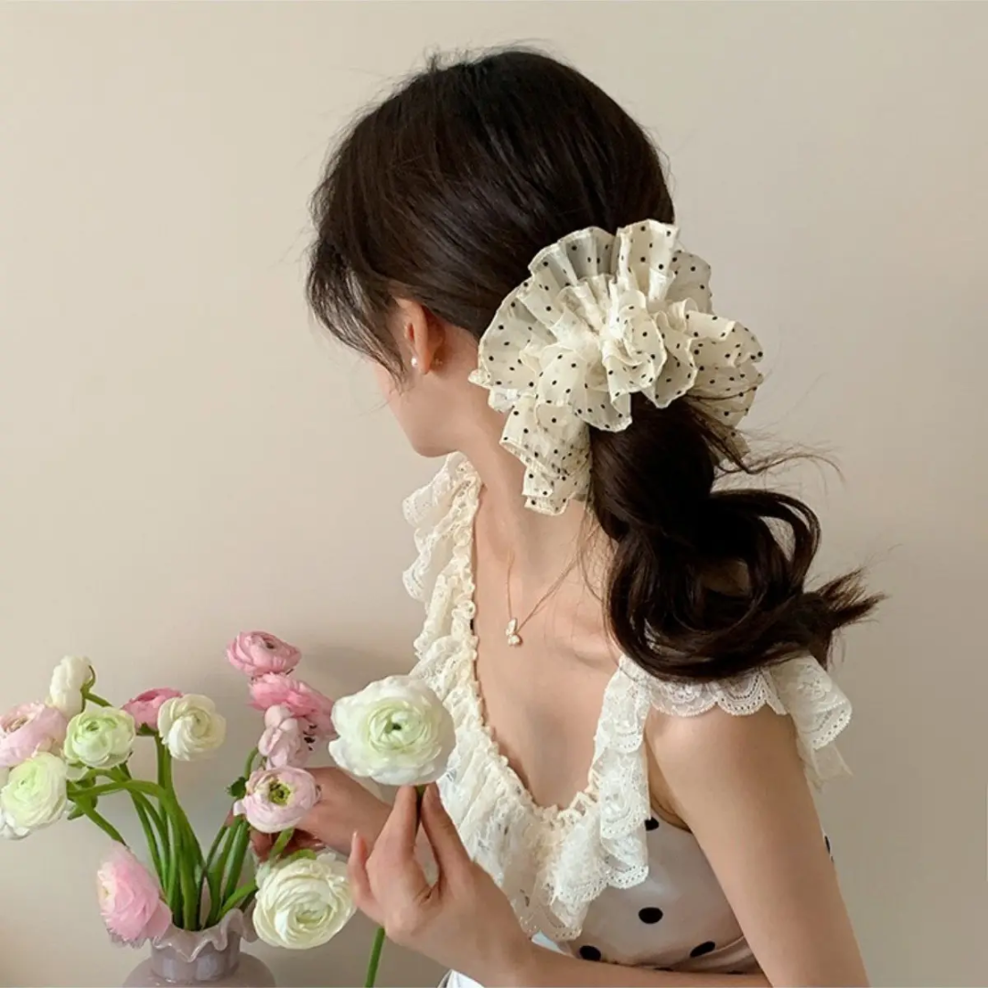 Polka Dot Big Scrunchie