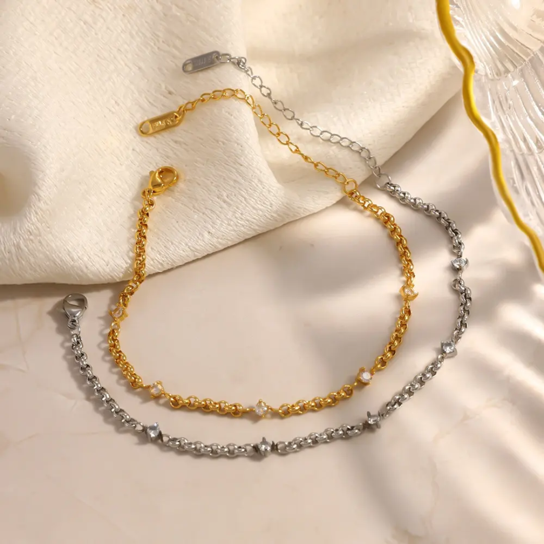 Starlink Diamond Gold Bracelet