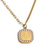 Beni Rose Premium Square Necklace
