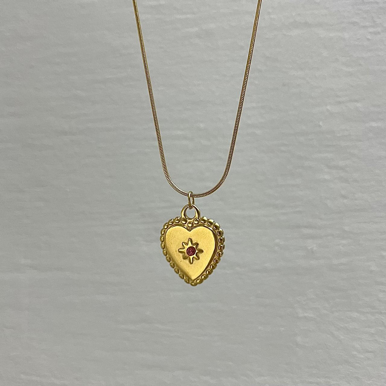 Marigold Heart Necklace