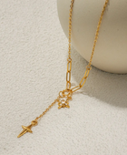 Saturn Double Star Necklace